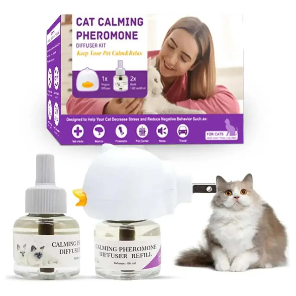 Pheromone Diffuser for Cats Cat Pheromone Plug-In Relaxants Start Kit 30-Day Ref